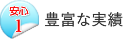 安心1:豊富な実績